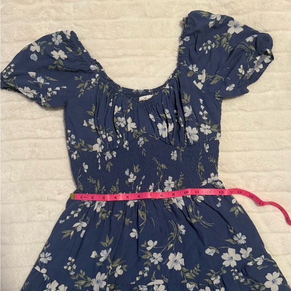 NWT Hollister Blue Floral Mini Dress with Skort Size Medium - Picture 6 of 6